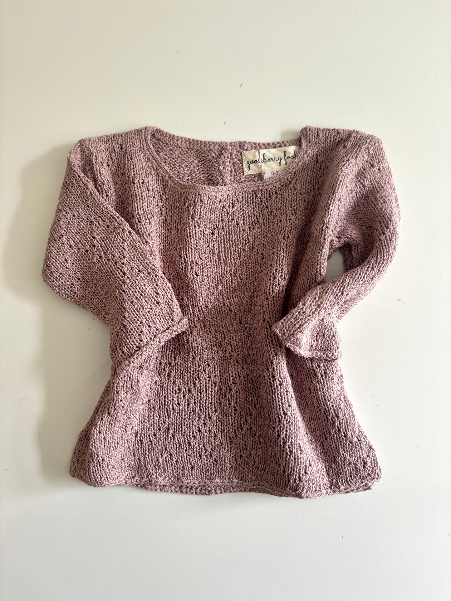Diamond knit baby jumper