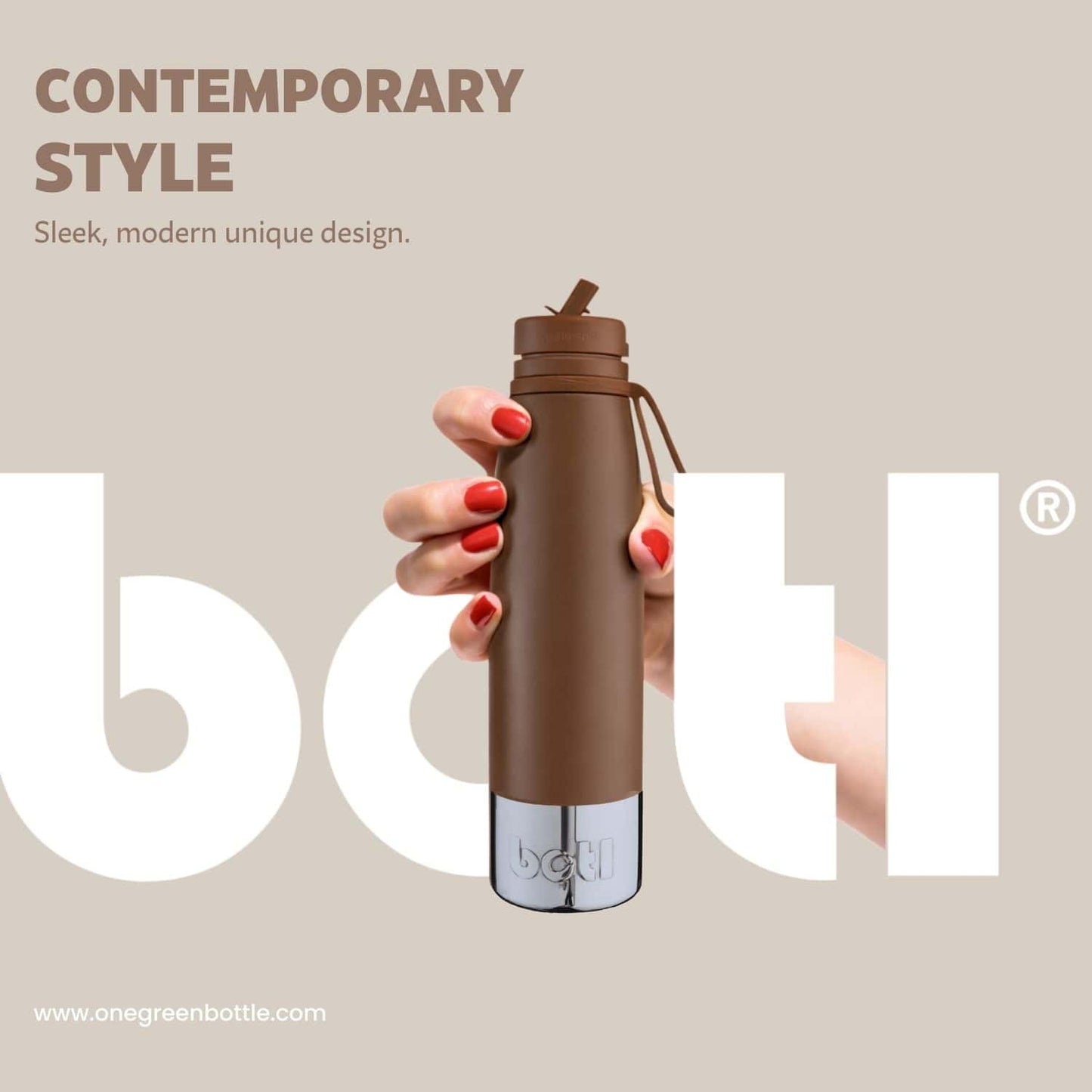 Eco kids bottle: 500ml Evolution V2 Cacao Mirror | One Green Bottle UK