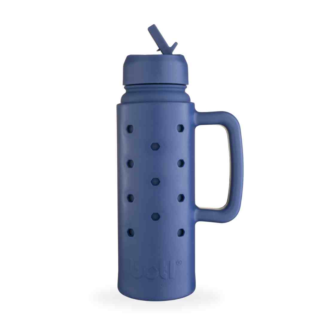 700ml Personalised Insulated Leakproof bottle | Prince Blue | BOTL | BPA-free plastic-free kids bottle UK
