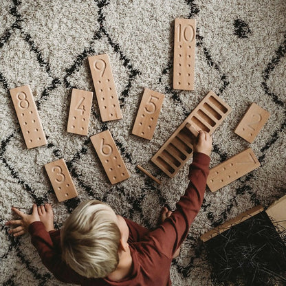 Wooden Number Counting Blocks