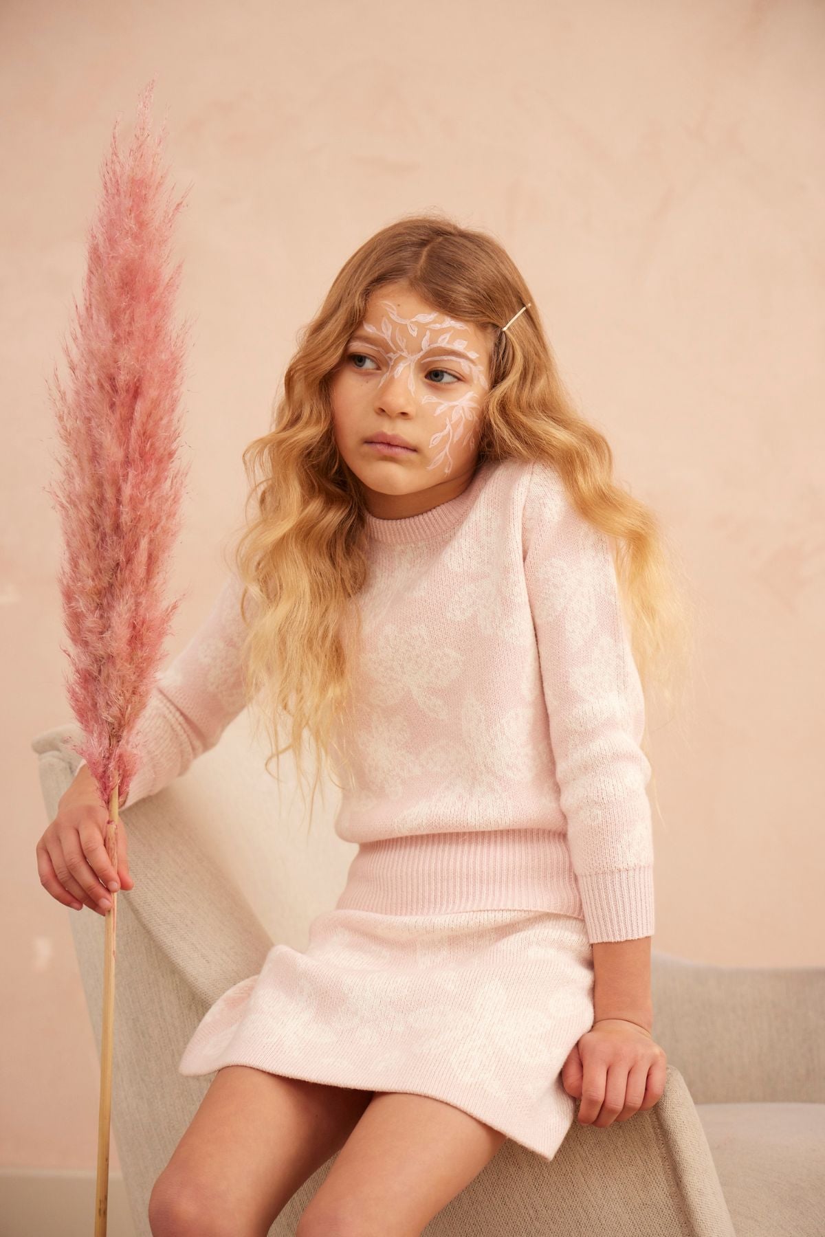 Chestnut Leaves Jumper | Blush by MIKA & MILO, organic cotton, vetted by KIDDYKIND