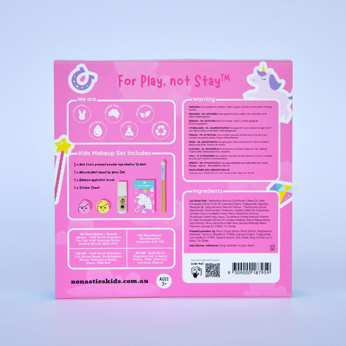 Unicorn Magic Mini Play Makeup Gift Set