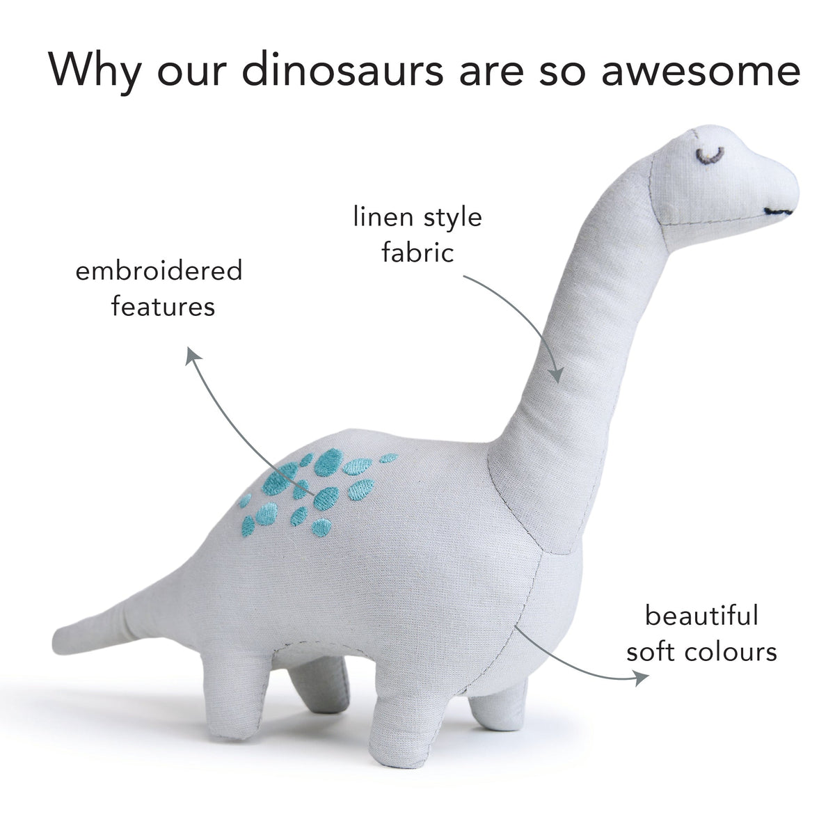 Bronty Linen Dinosaur Toy