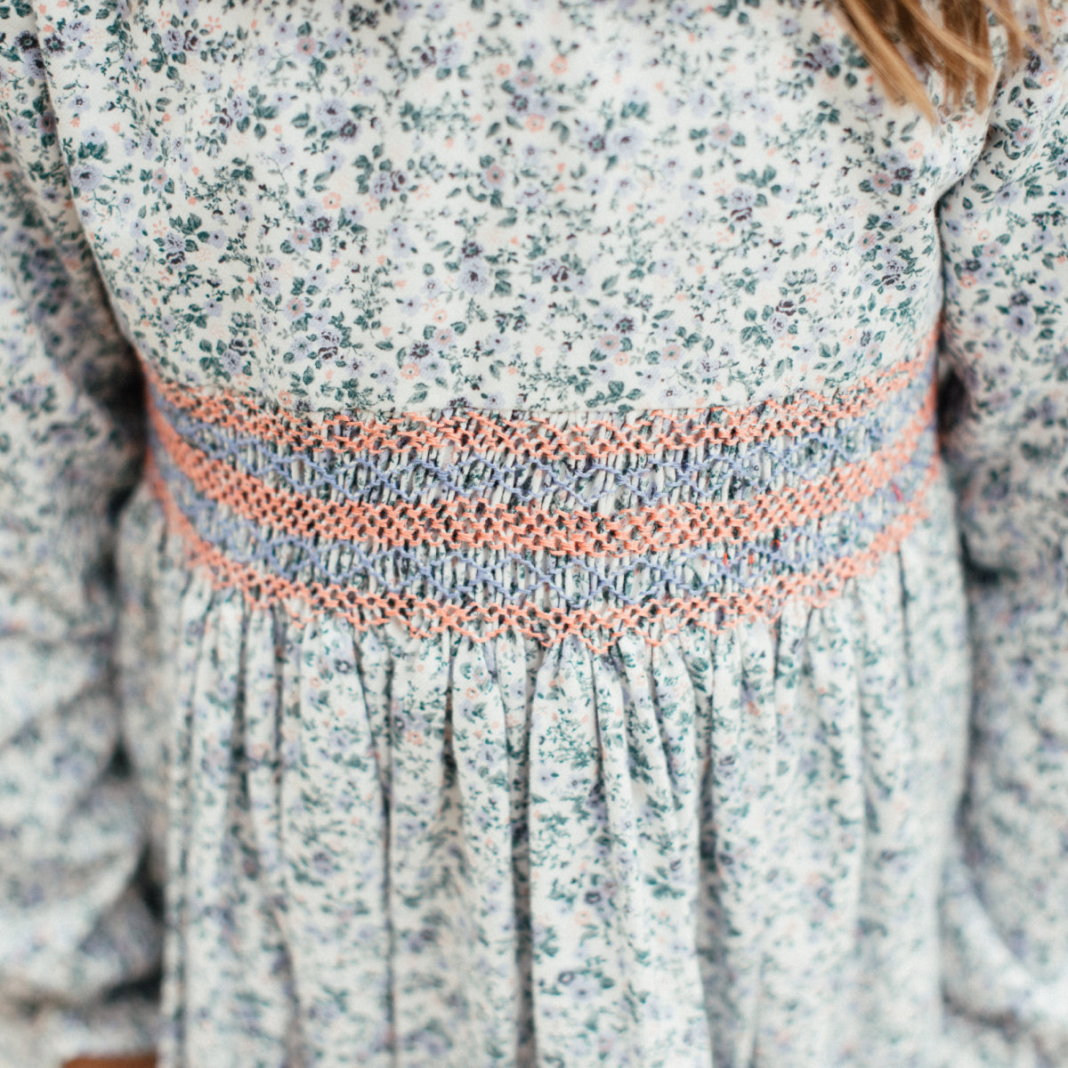 Aurelia Handsmocked Girl Dress