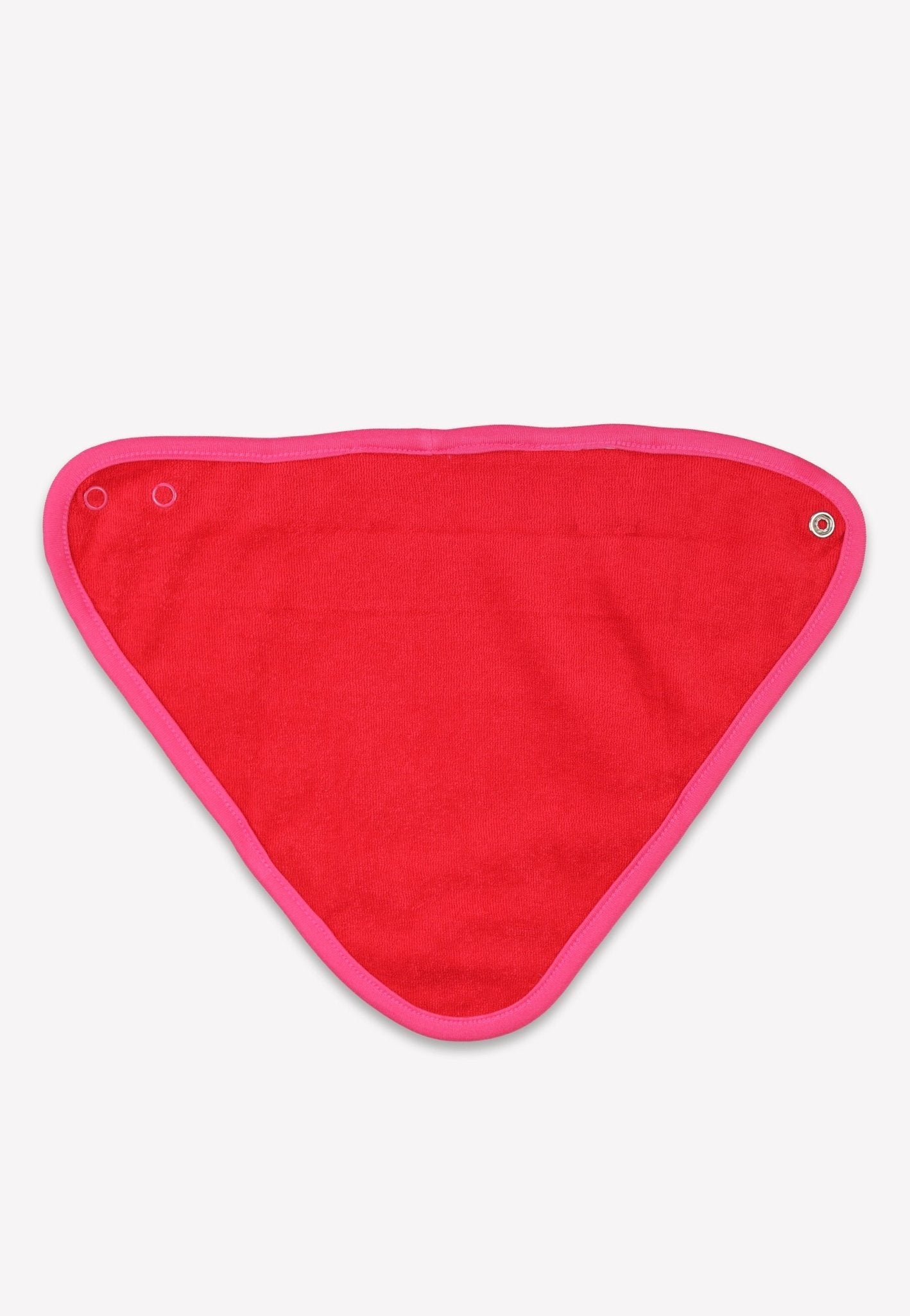 Organic Pink Flower Print Dribble Bib