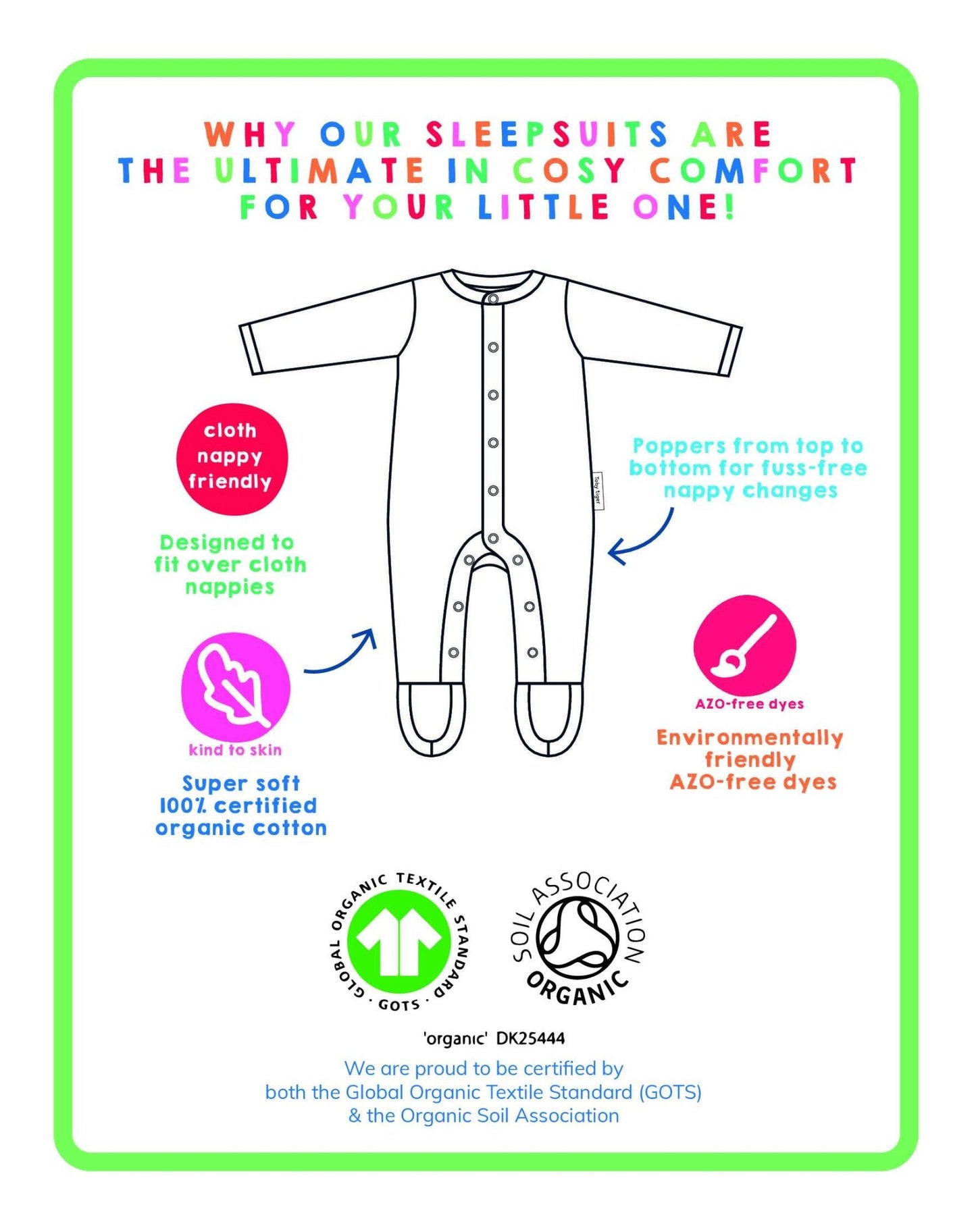 Organic Pink Flower Print Baby Gift Set