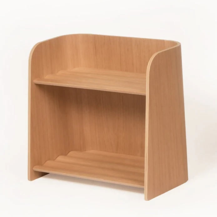Wooden Curvy Bookcase