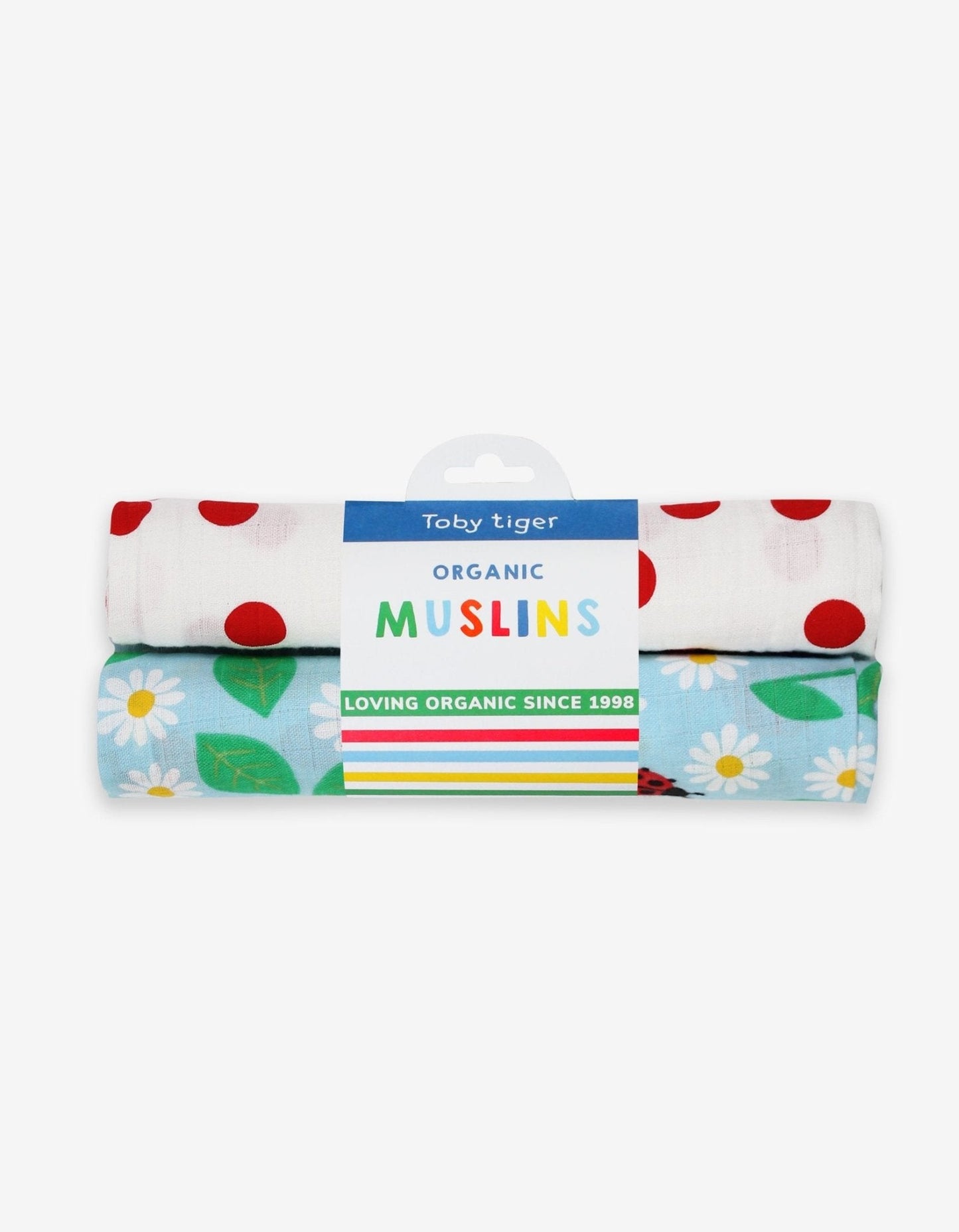 Organic baby bedding: Organic English Garden Print Muslin 2-Pack | KIDDYKIND