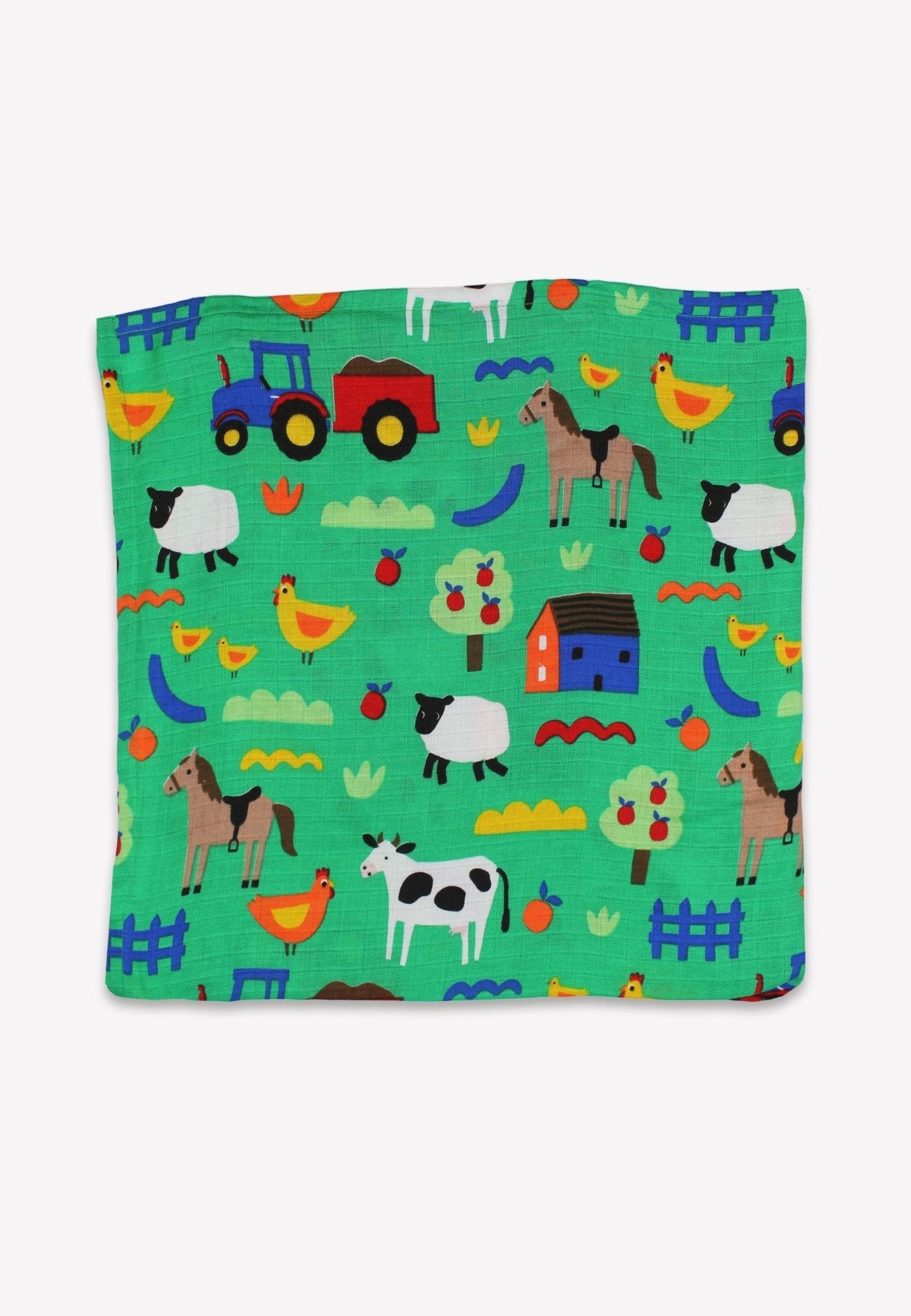 Organic Hillside Print 2 Pack Muslins - Toby Tiger