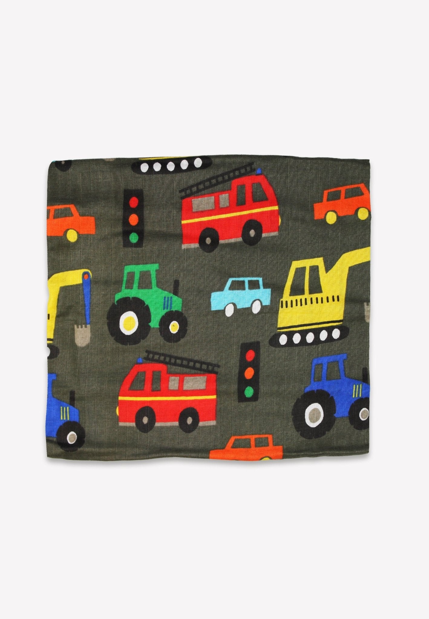 Organic Transport Print Muslin 2-Pack | organic baby sleepwear UK — KIDDYKIND