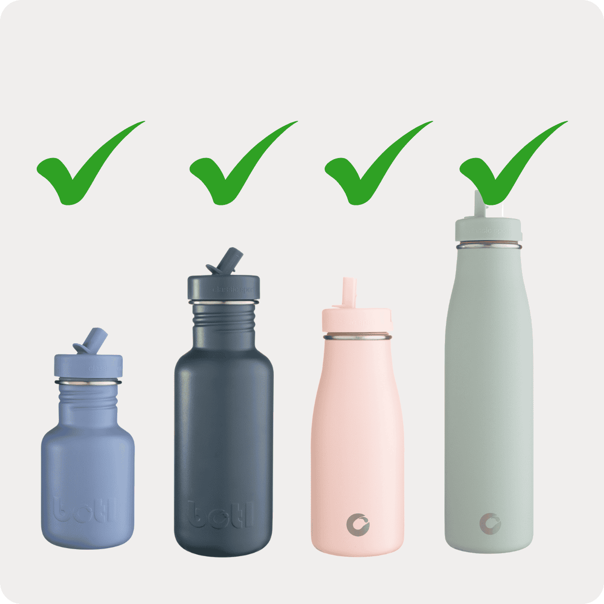 Eco kids bottle: Sloop - Loop carrier in rose pink -Botl - water bottle carrier | One Green Bottle UK