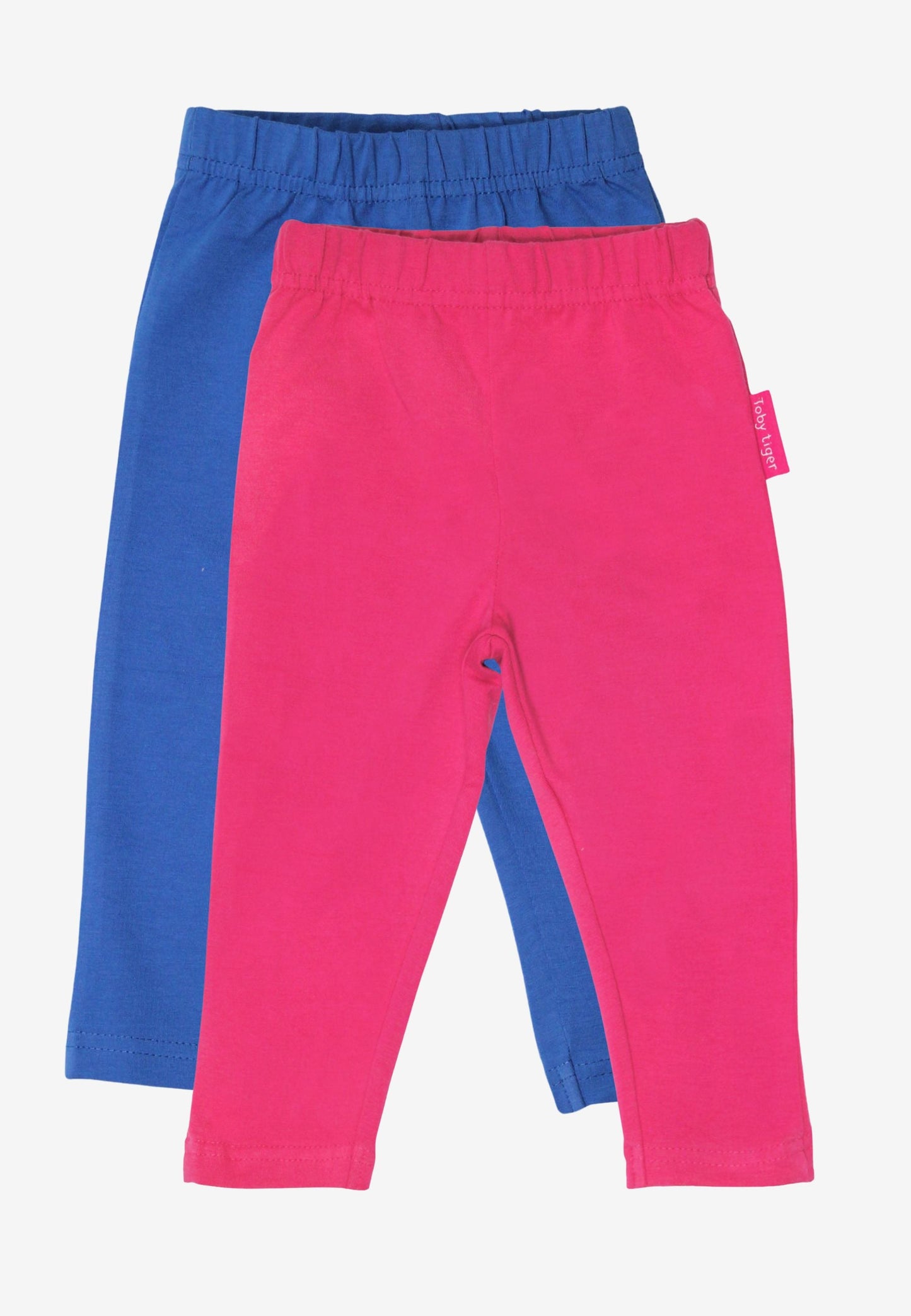 Organic Basic Leggings Bundle - Blue & Pink