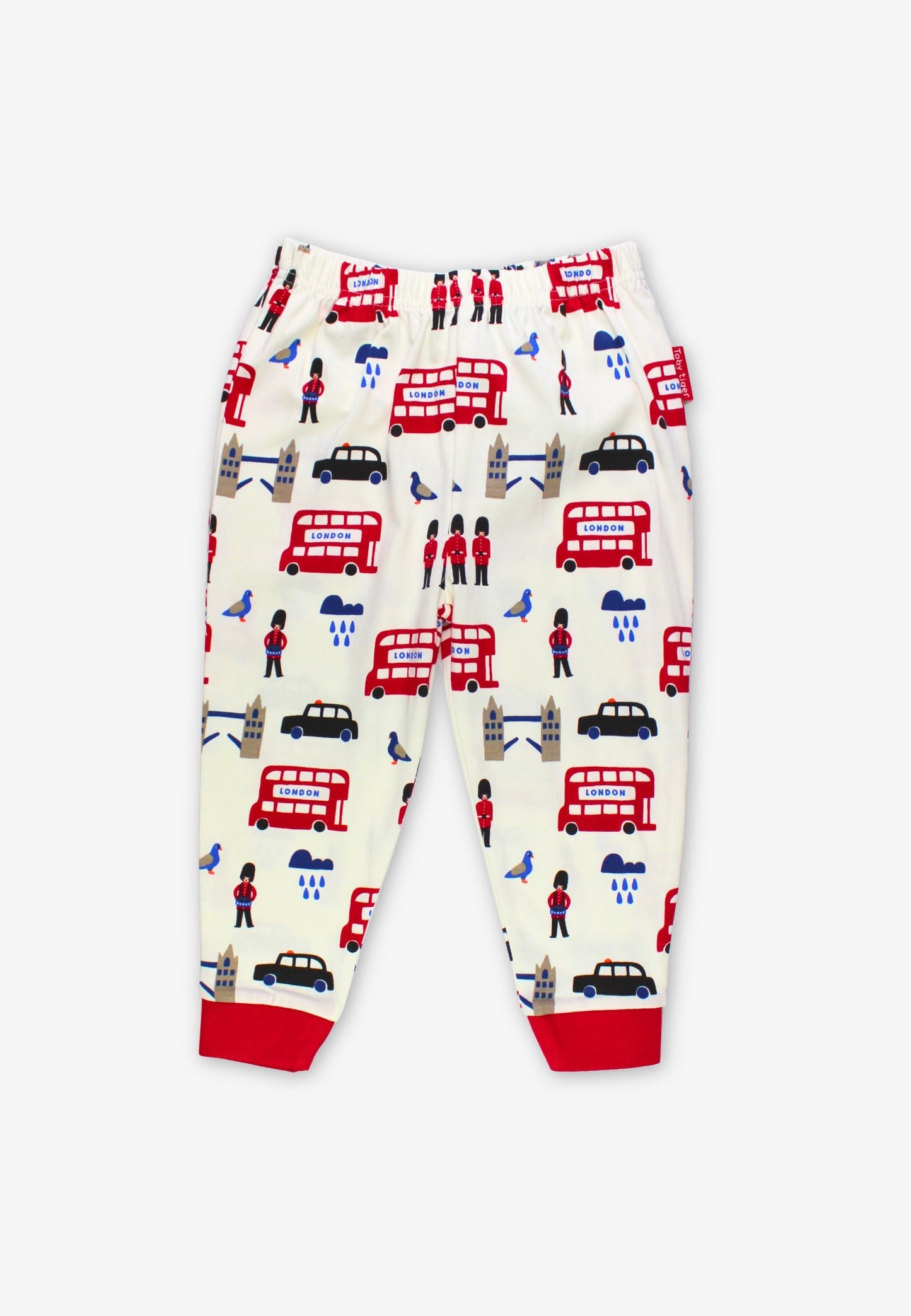 Organic London Print Long-Sleeved Pyjamas