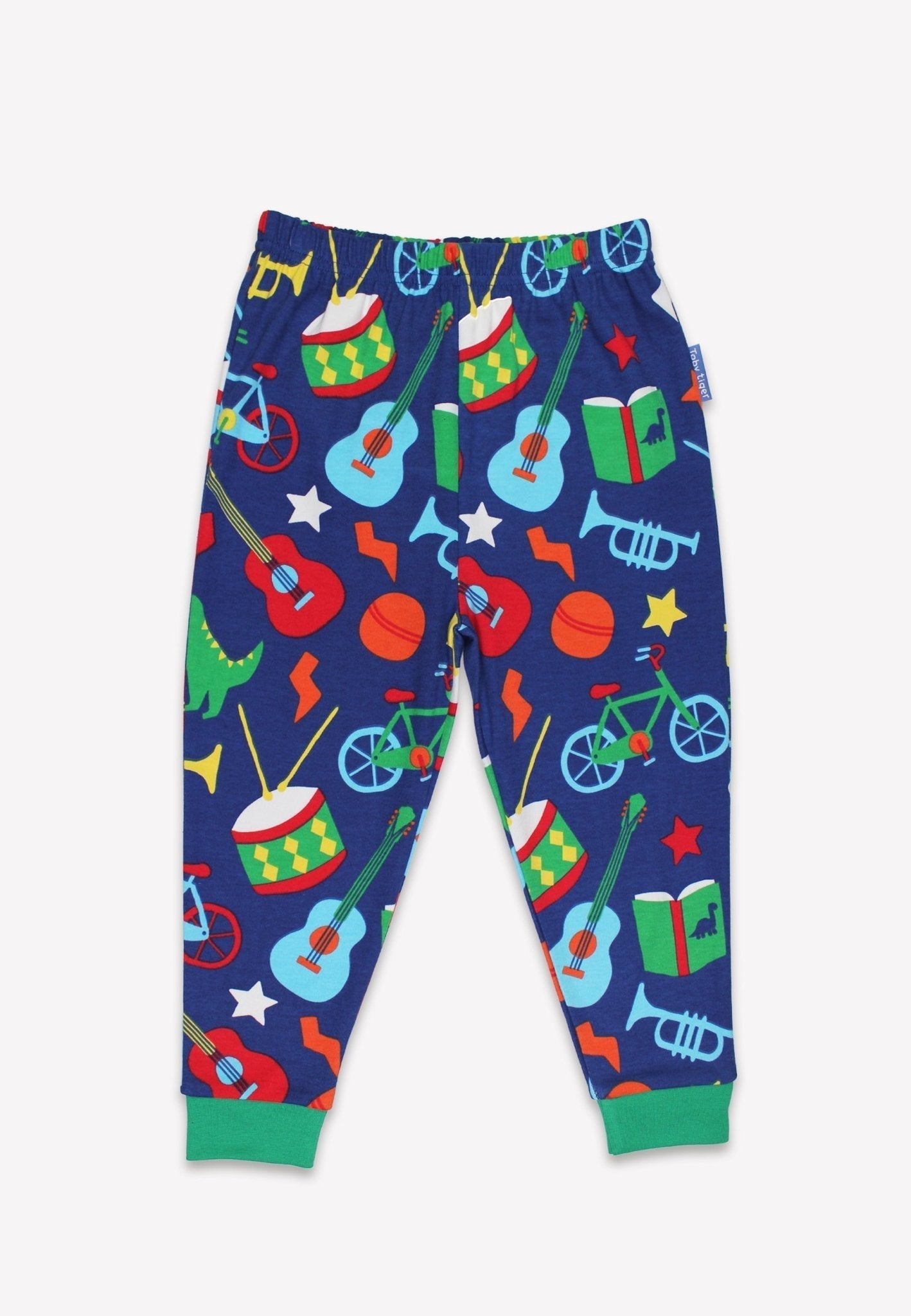 Natural baby sleep: Organic Toys Print Pyjamas | KIDDYKIND
