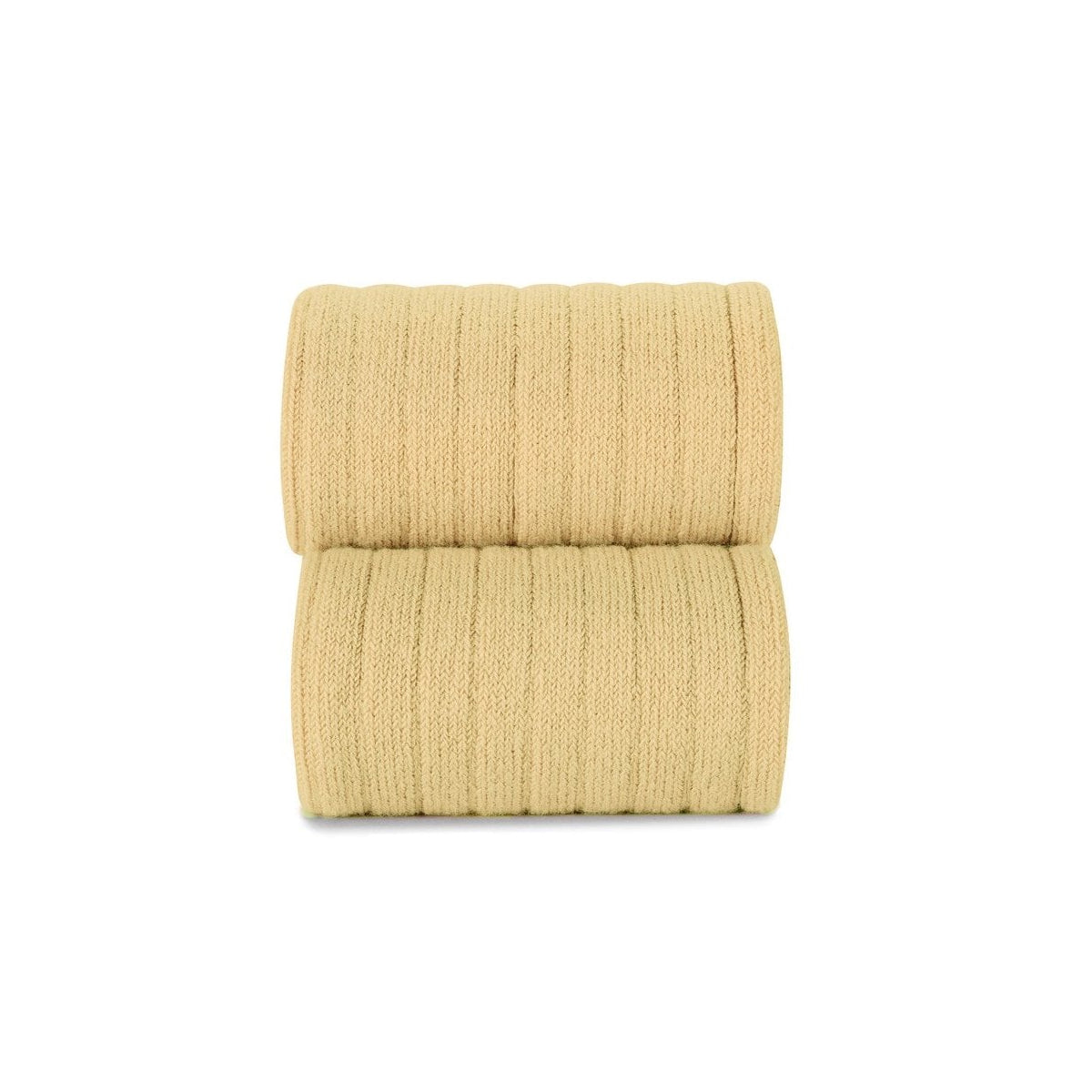 Ribbed Tights - Pale Yellow