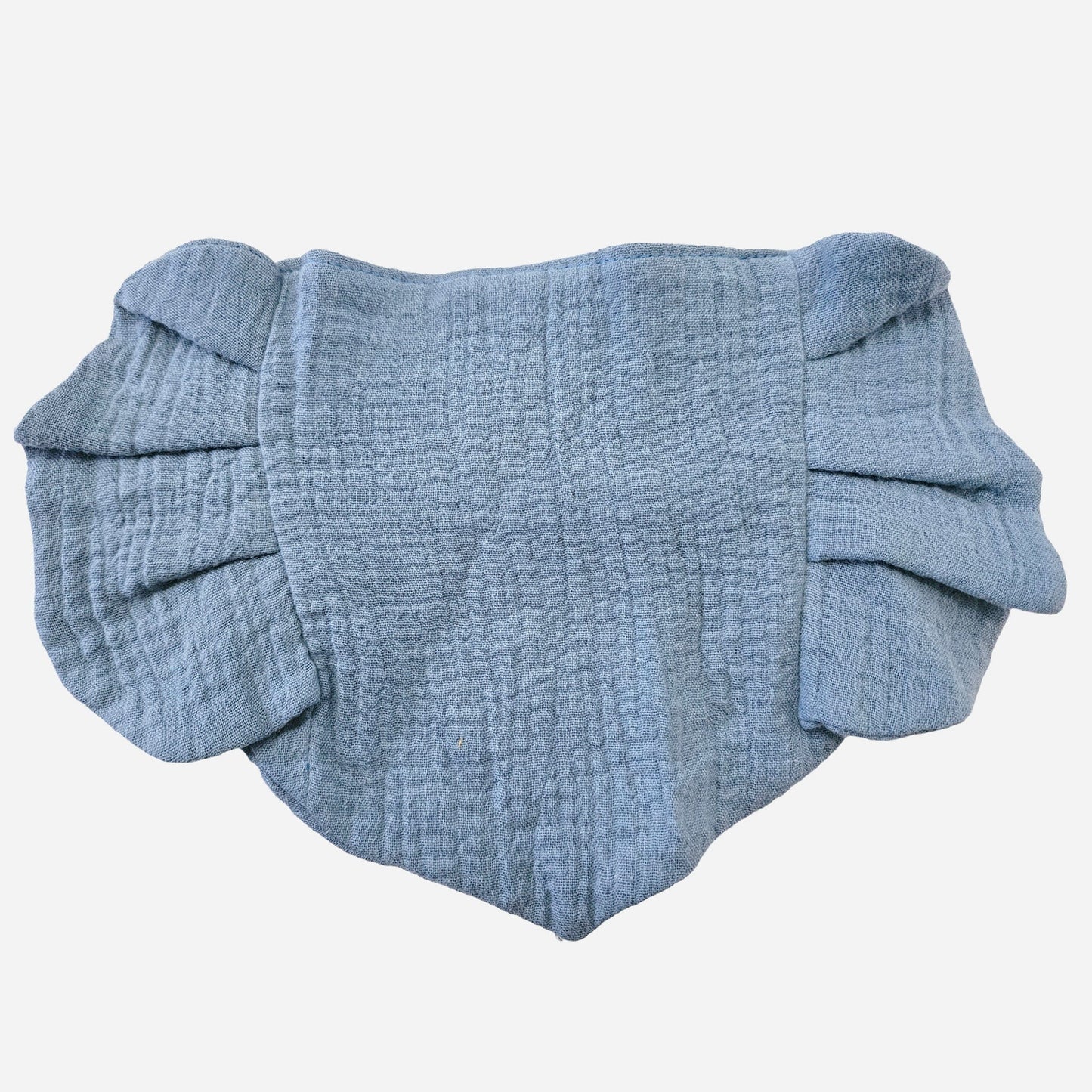Ruffle Blue Dribble Bib