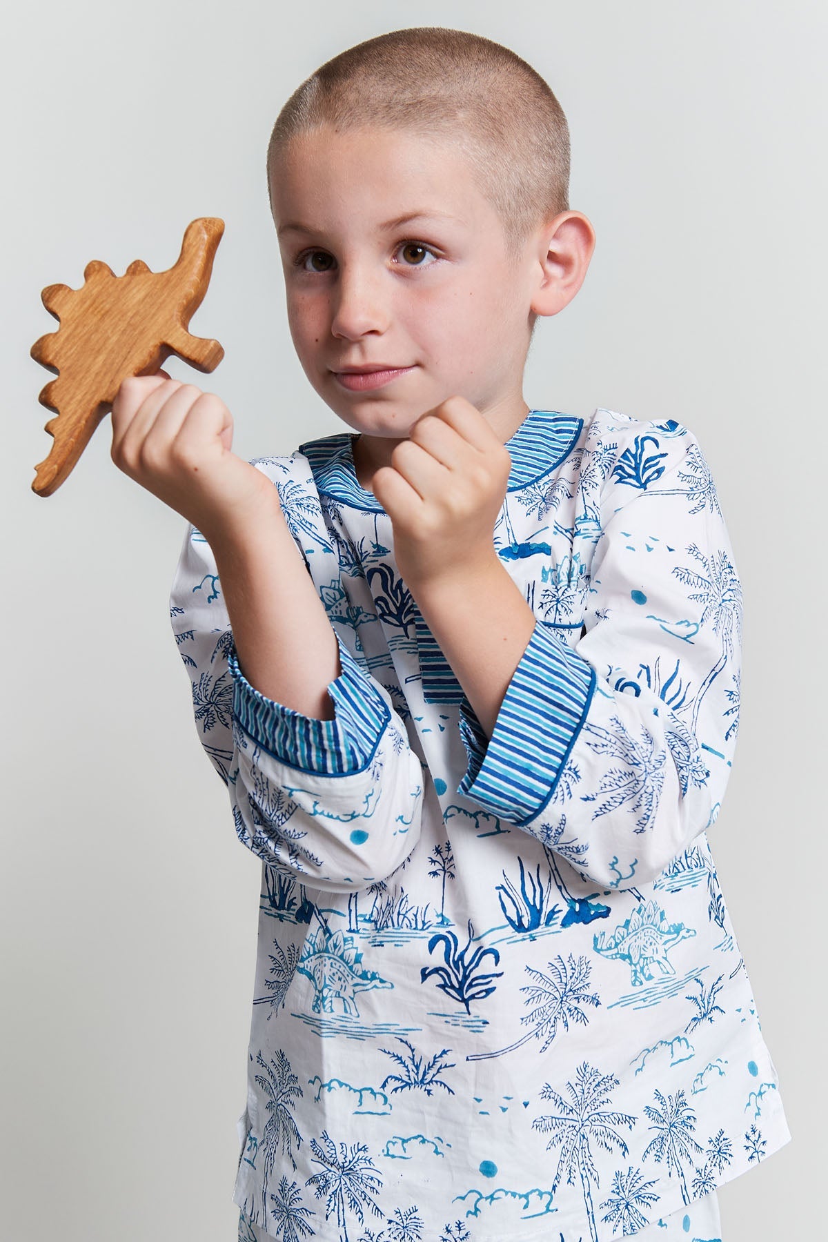 jurassic landscape - organic cotton kids pyjama set