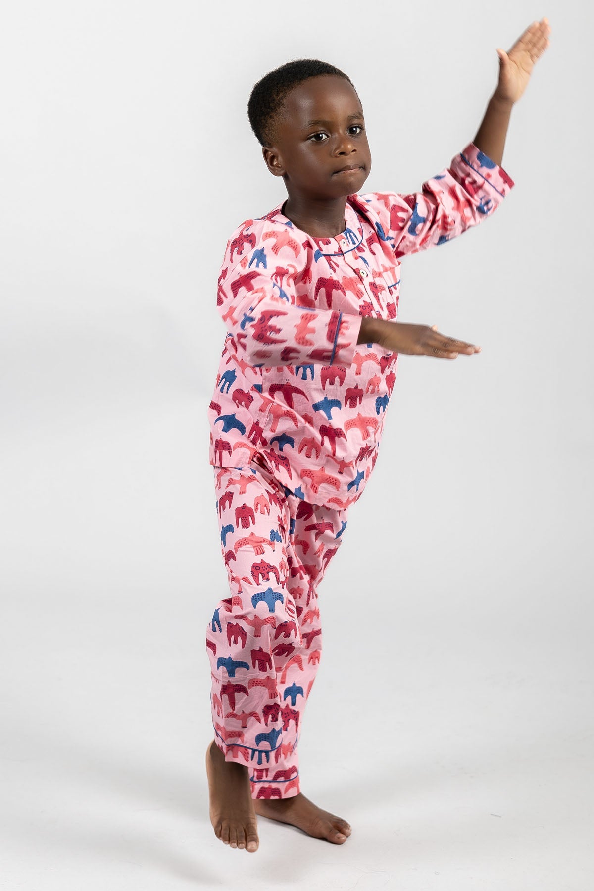 Natural baby sleep: bird song - organic cotton kids pyjama set | KIDDYKIND