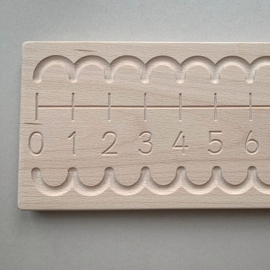 Large Wooden Number Line Board