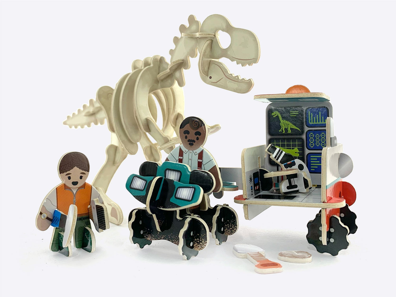 PlayPress Toys eco dino dig playset for children - plastic-free sustainable toys UK | Kiddykind