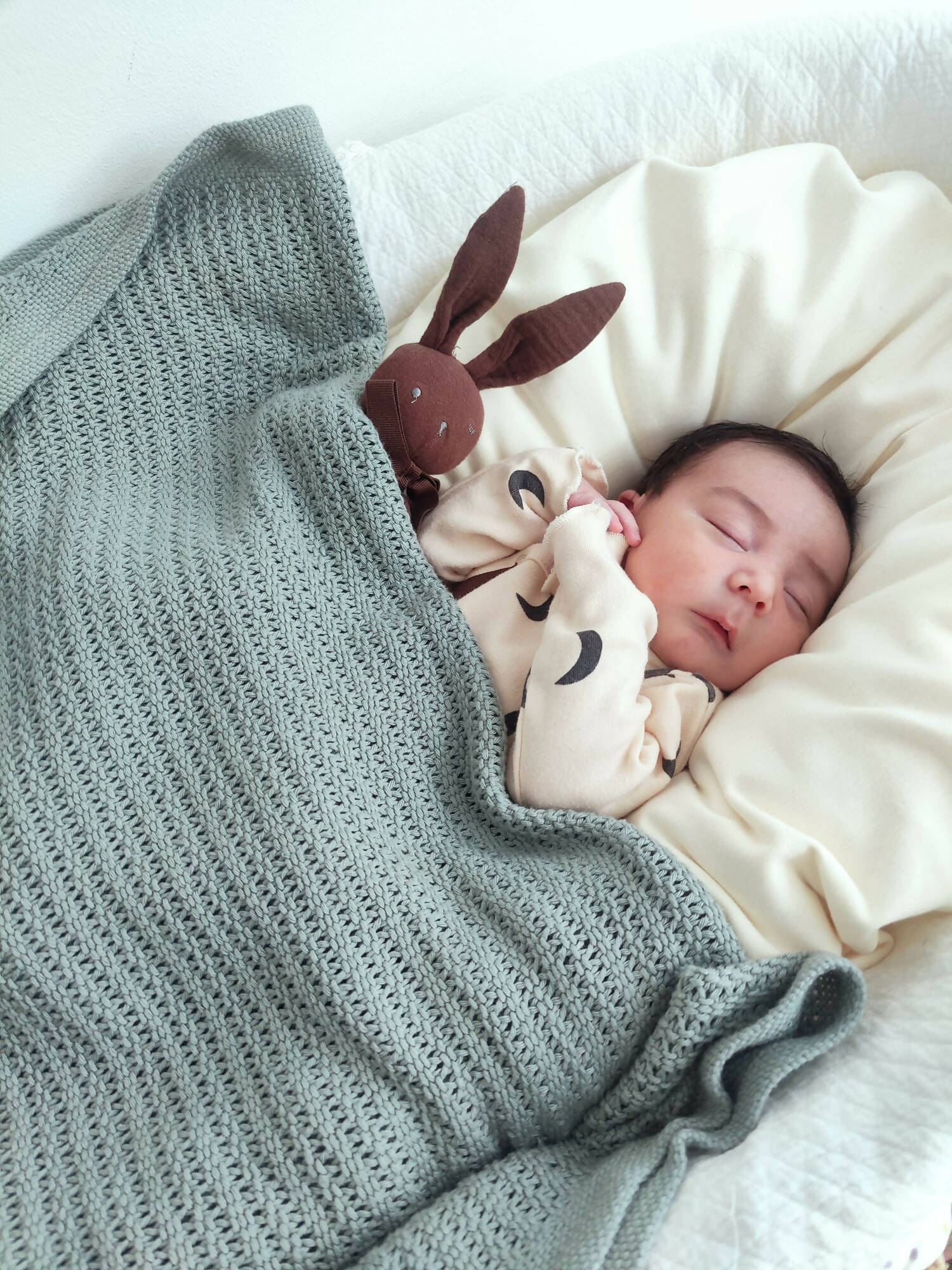 Blankei organic cotton cellular baby blanket - sustainable baby bedding UK | Kiddykind