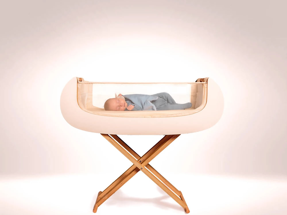Alora sustainable wooden bedside crib for newborns - eco-friendly nursery furniture UK | Kiddykind