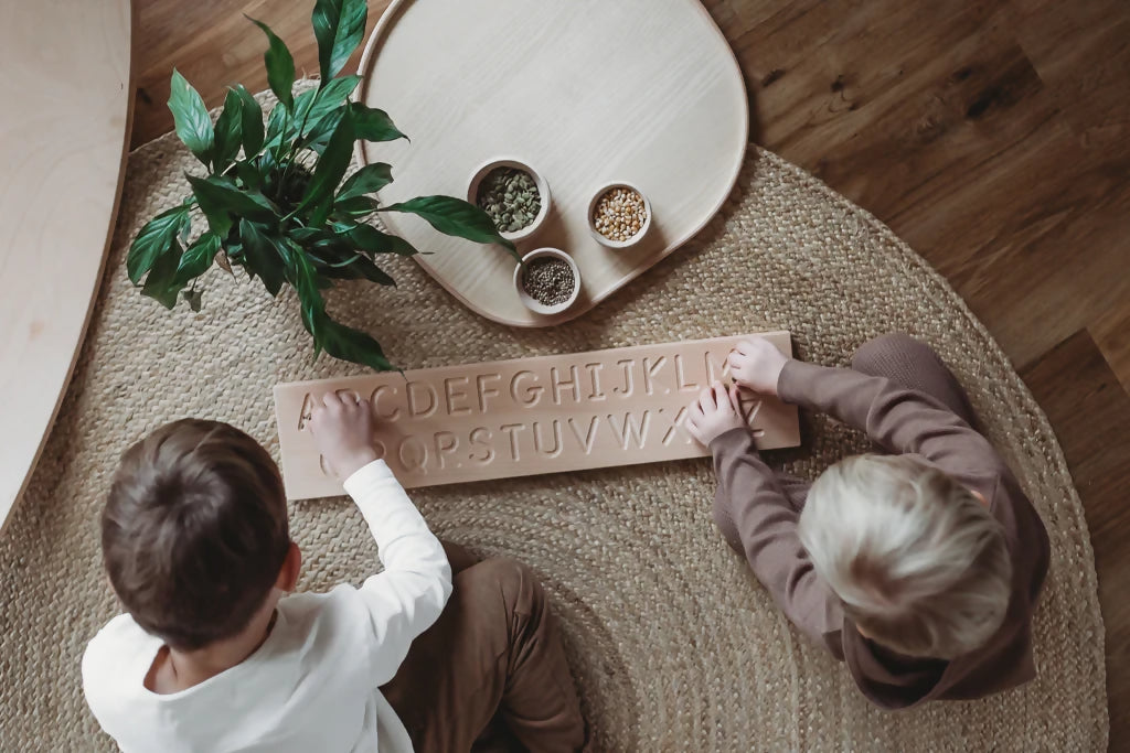 Wooden Toys. Wooden toys for baby and kids, montessori wooden alphabet tracing board for kids