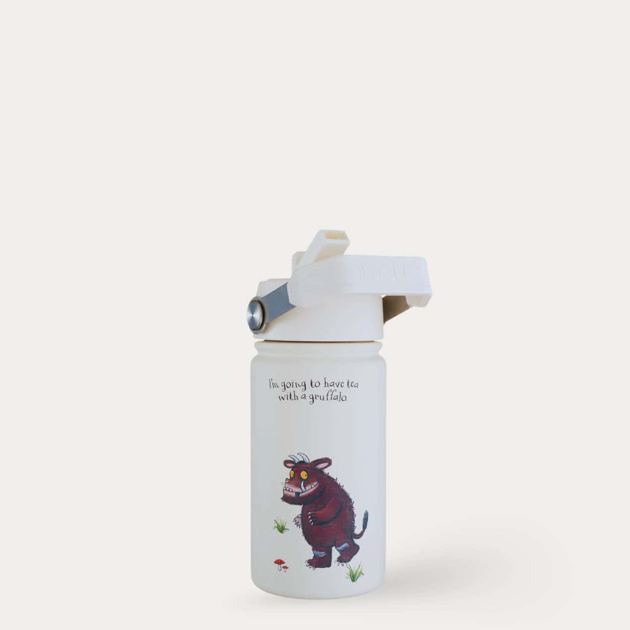Eco kids bottle: 400ml Epic Gruffalo Stainless Steel Kids Water Bottle | Cream | BOTL | One Green Bottle UK