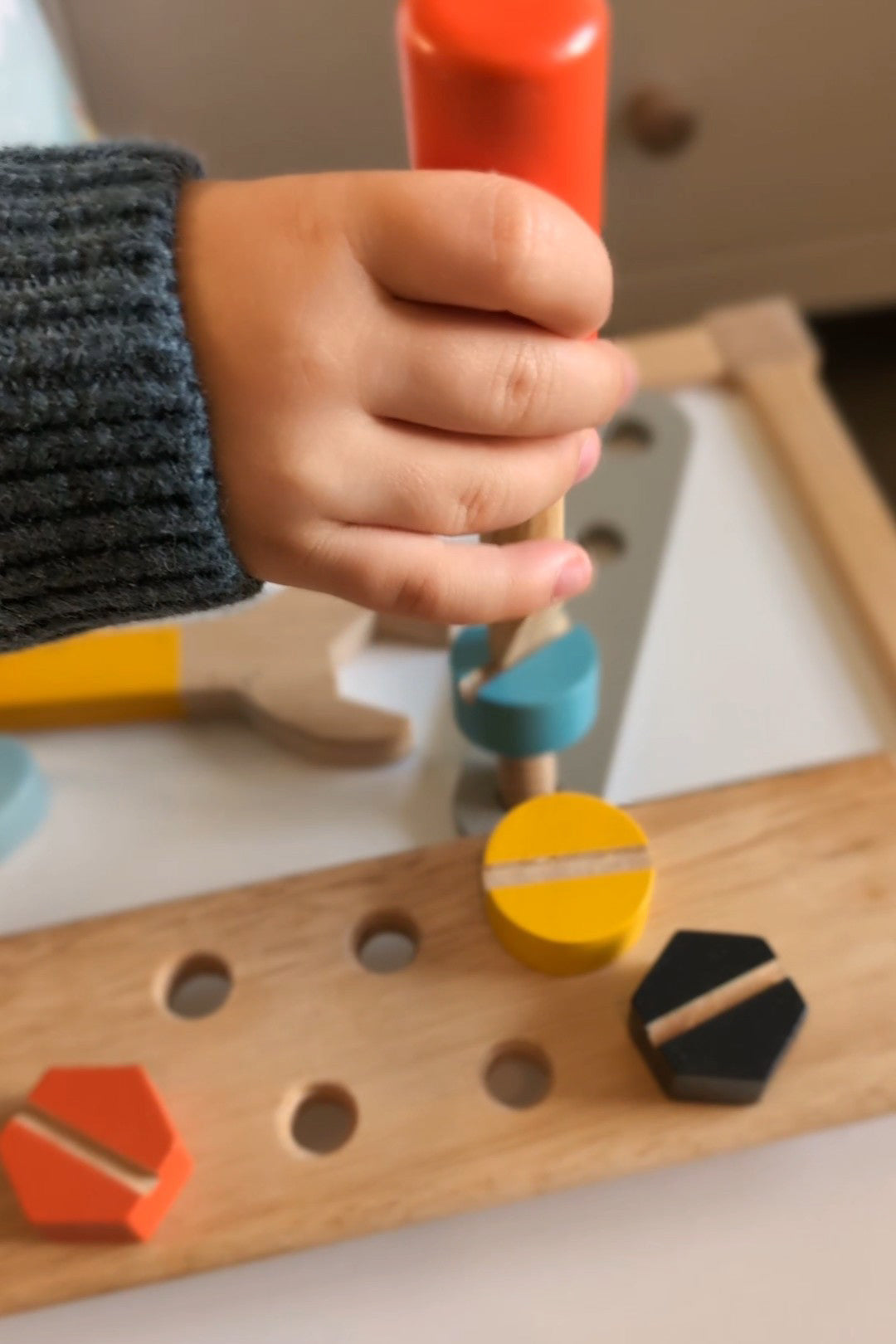 Sustainable Montessori toy: Tap Tap Tool Box | KIDDYKIND