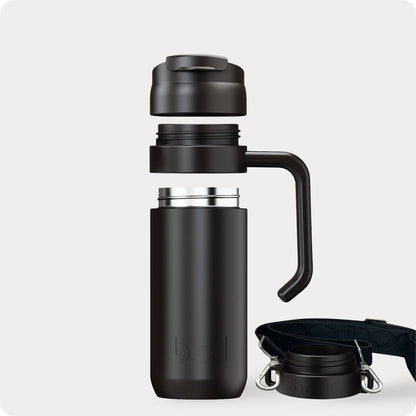 400ml Brew Flask - Stainless Steel insulated reusable Coffee Cup - BOTL | BPA-free plastic-free kids bottle UK