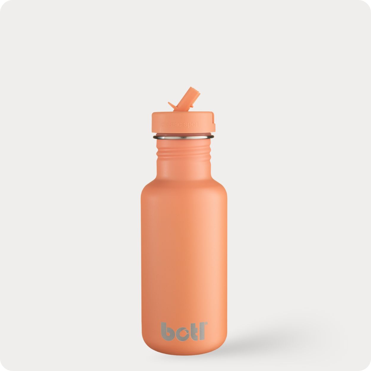 Eco kids bottle: 500ml Lightweight Stainless Steel - Not Insulated With Straw Cap | BOTL | One Green Bottle UK