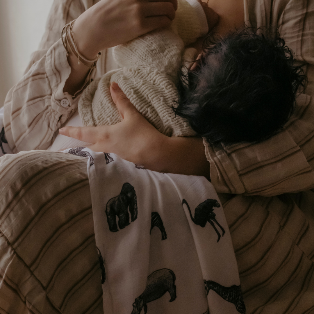 Safari Print Baby Muslins - Pack of 3 (60x60cm) by Sustainabub, organic cotton, vetted by KIDDYKIND