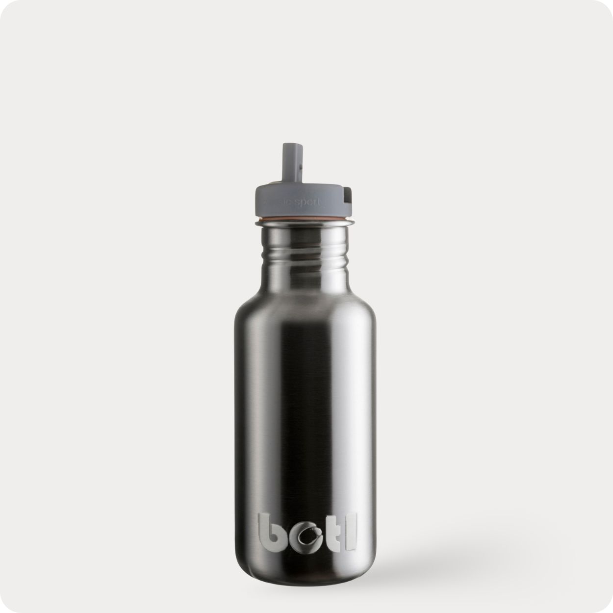 Eco kids bottle: 500ml Lightweight Stainless Steel - Not Insulated With Straw Cap | BOTL | One Green Bottle UK