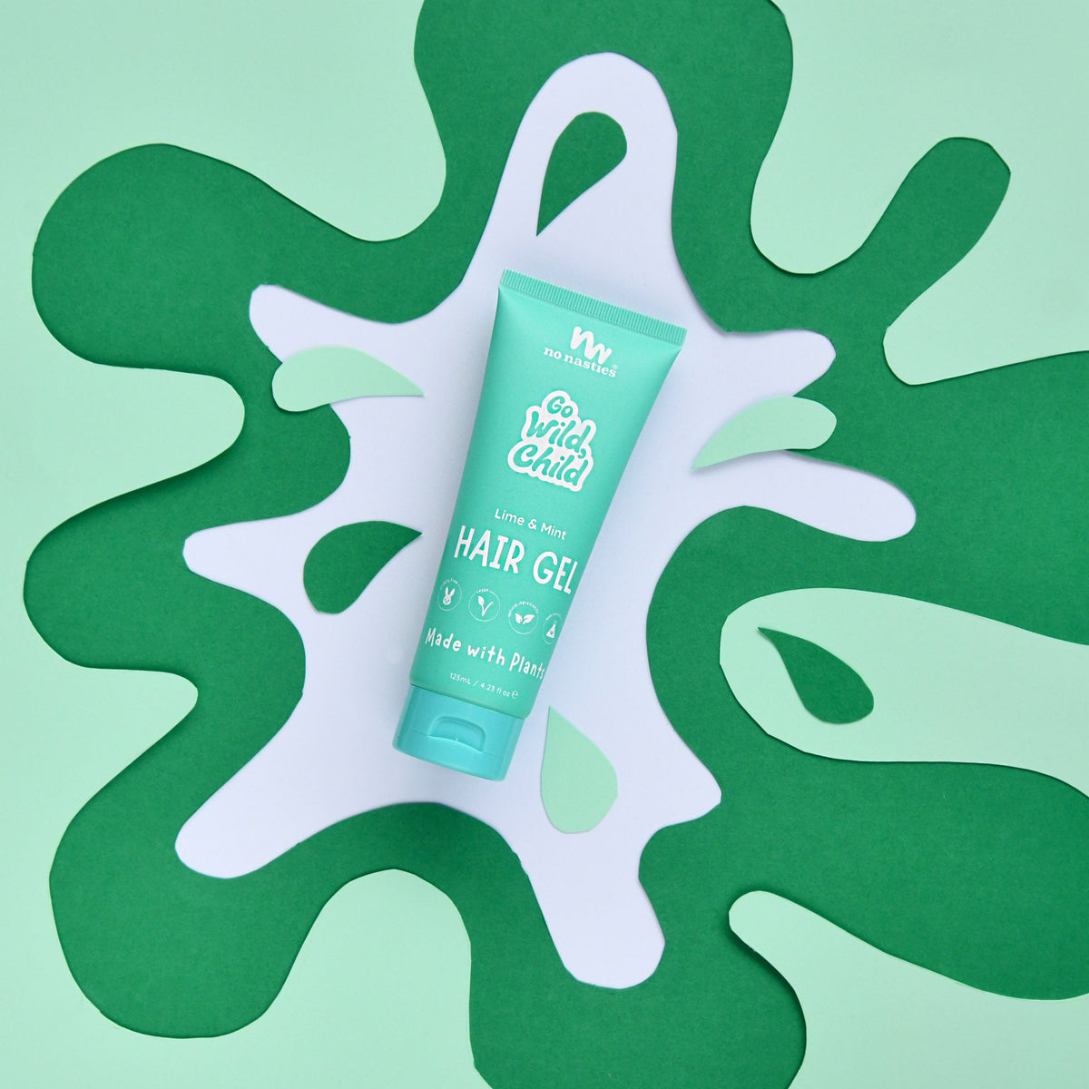 Plant-Based Kids Hair Gel – Lime & Mint, 125ml