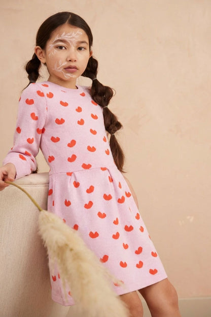 Love Hearts Dress | Bubble Gum