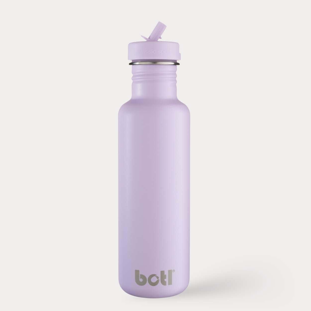 Sustainable kids bottle: 800ml Stainless Steel Bottle - non insulated | Haze Lilac Purple | BOTL | KIDDYKIND