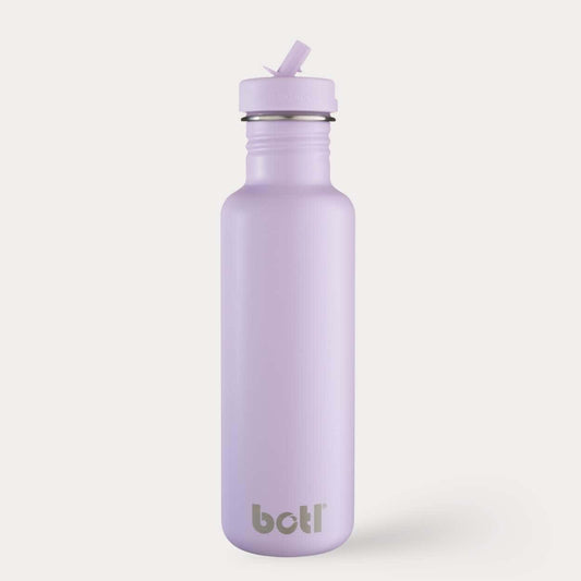 Sustainable kids bottle: 800ml Stainless Steel Bottle - non insulated | Haze Lilac Purple | BOTL | KIDDYKIND