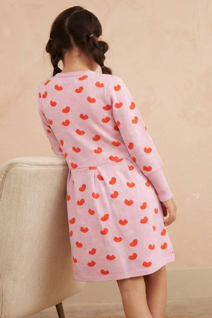 Love Hearts Dress | Bubble Gum
