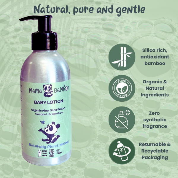 Organic baby bedding: Organic Aloe Vera and Silica-Rich Bamboo Babycare | KIDDYKIND