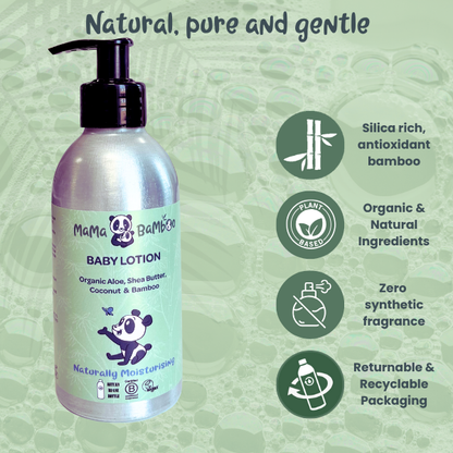 Organic baby bedding: Organic Aloe Vera and Silica-Rich Bamboo Babycare | KIDDYKIND