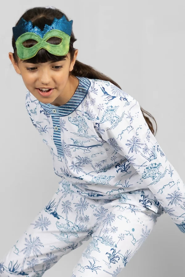 Stego's Moonlit Meander - Organic Cotton Kids Pyjamas