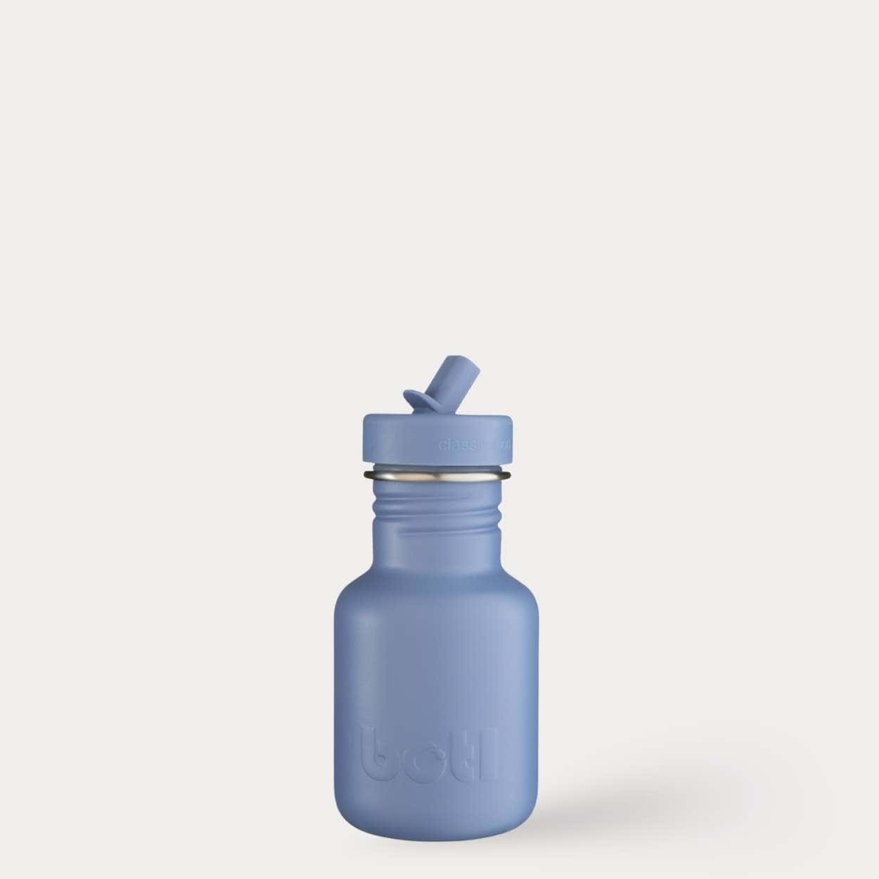 350ml Stainless Steel - Kids Non Insulated bottle | Swipe Right Blue | BOTL | BPA-free plastic-free kids bottle UK