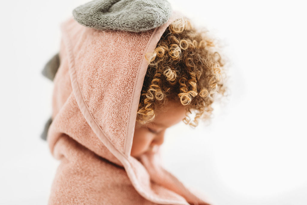 100% Organic Baby Hooded Towel (With Bow)