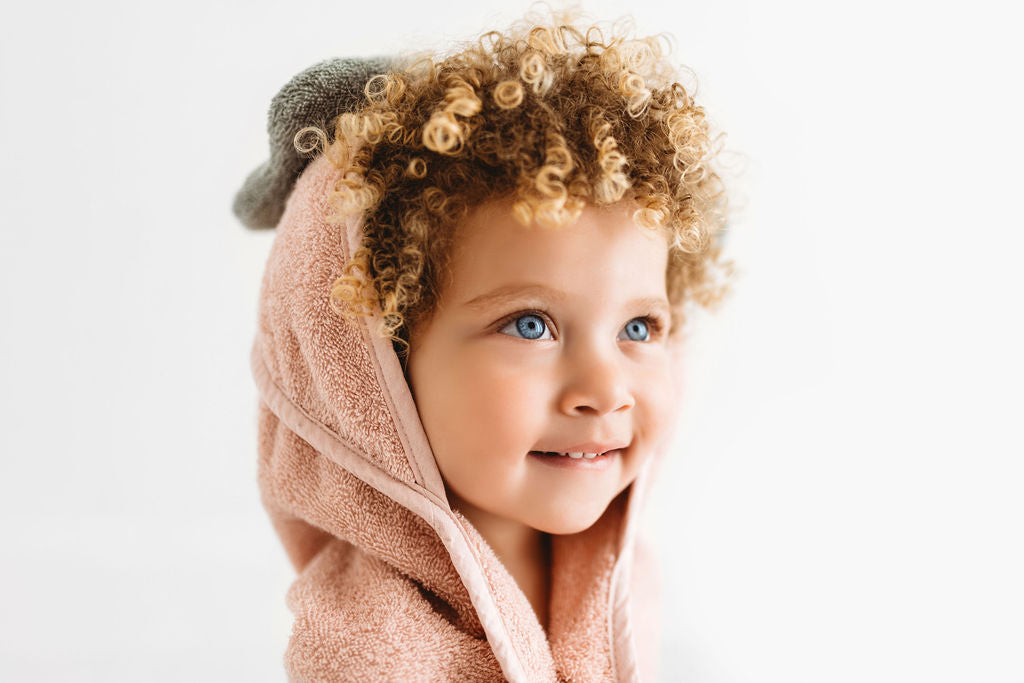 100% Organic Baby Hooded Towel (With Bow)
