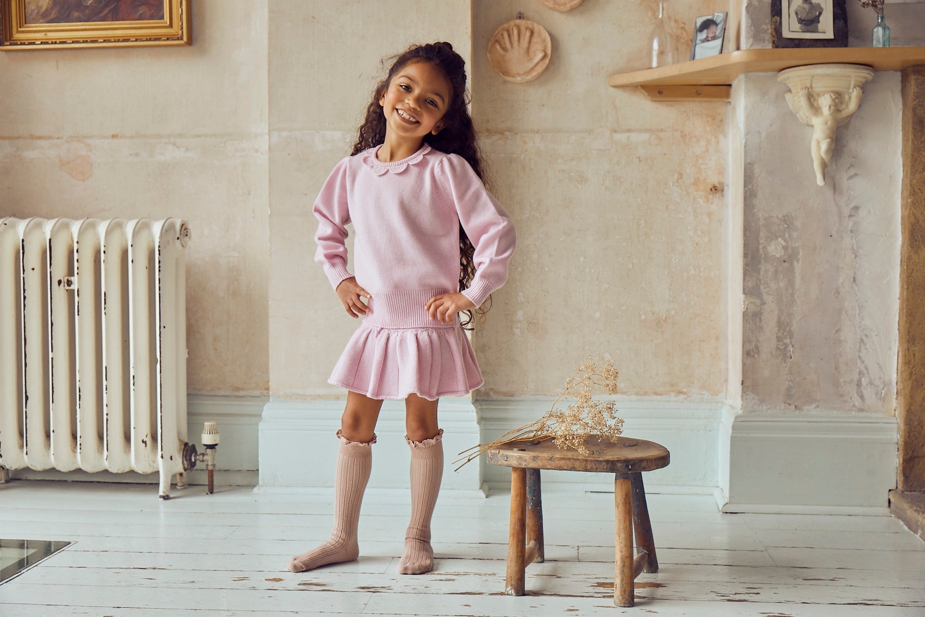 Petal Collar Jumper | cashmere/merino