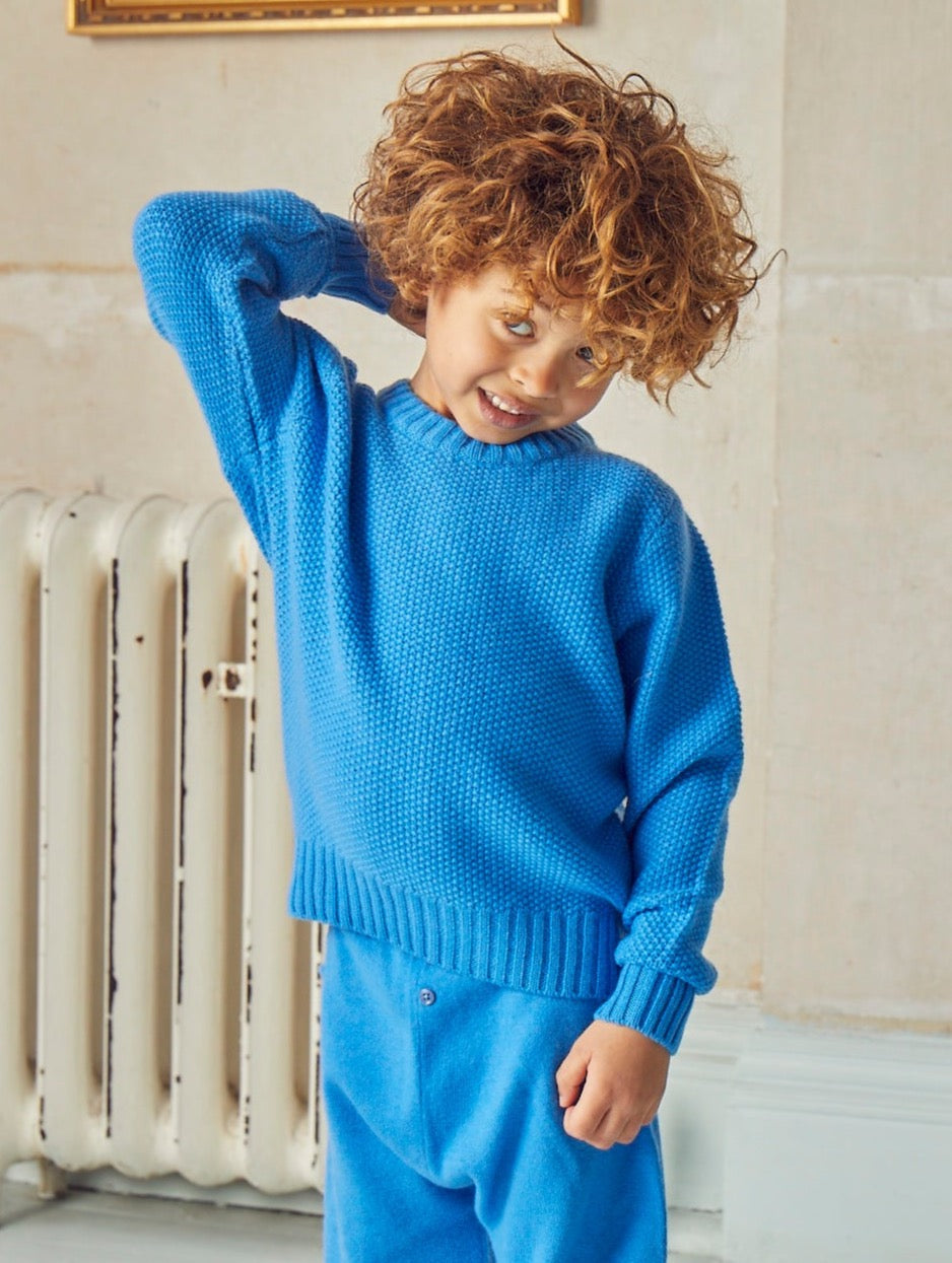 Moss Stitch Jumper | cashmere/merino
