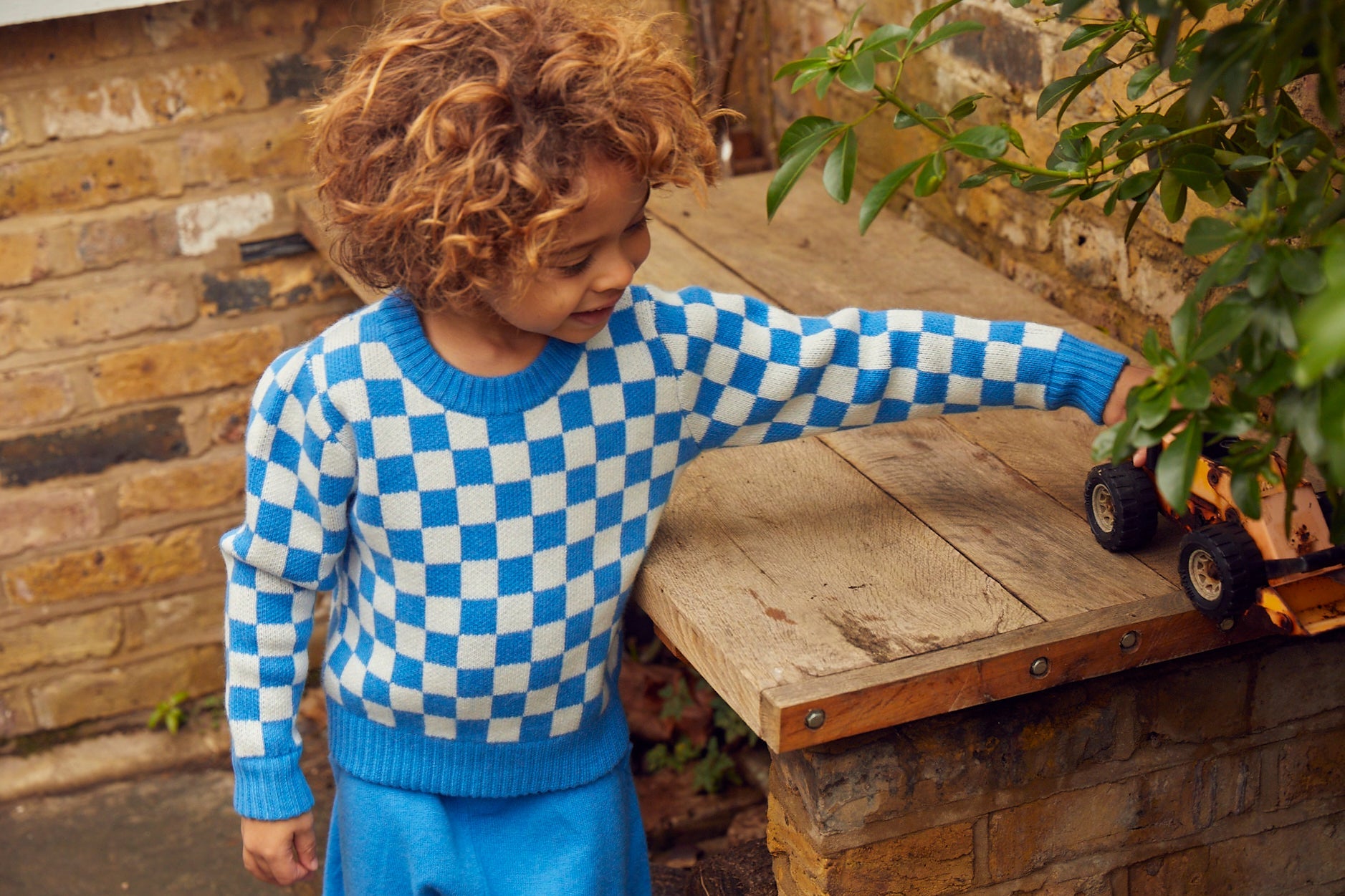 Checked Jumper | cashmere/merino