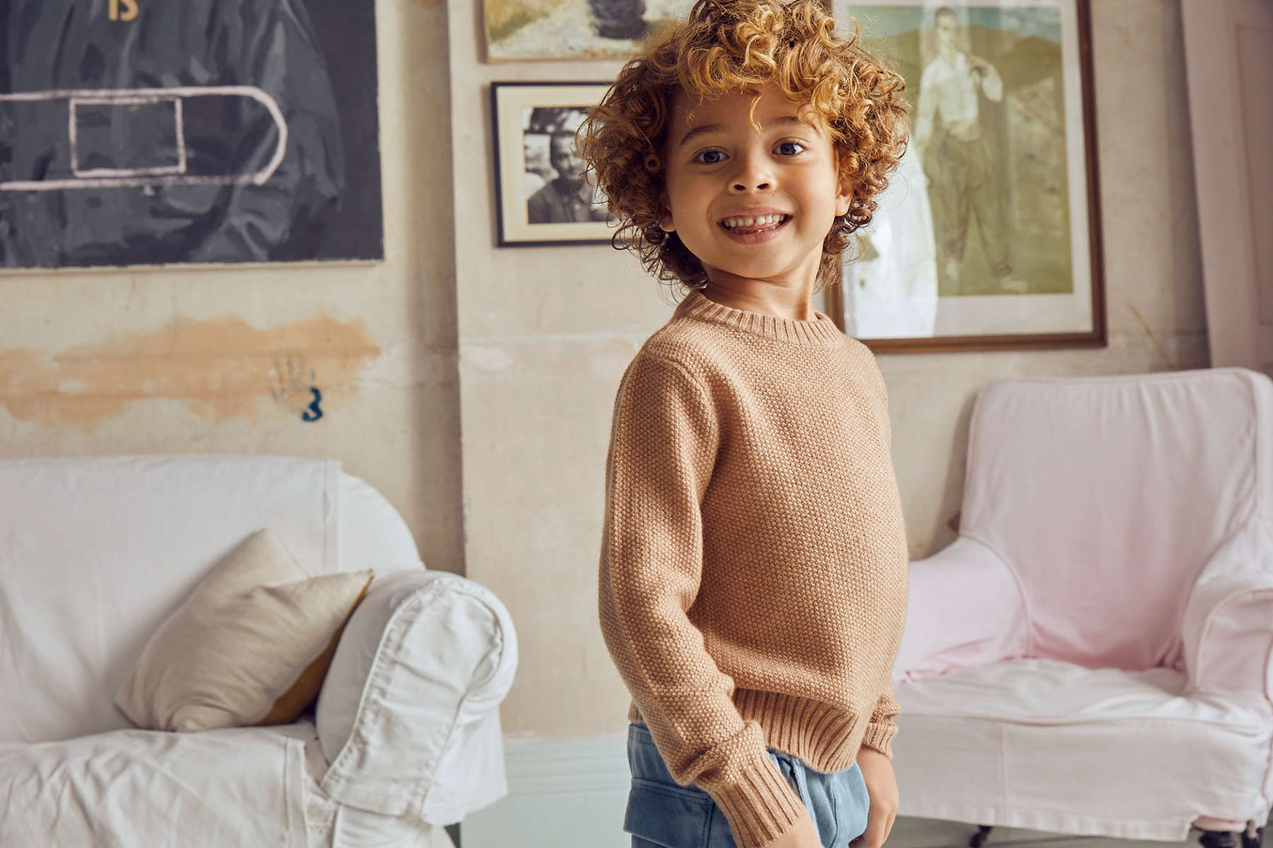 Moss Stitch Jumper | cashmere/merino