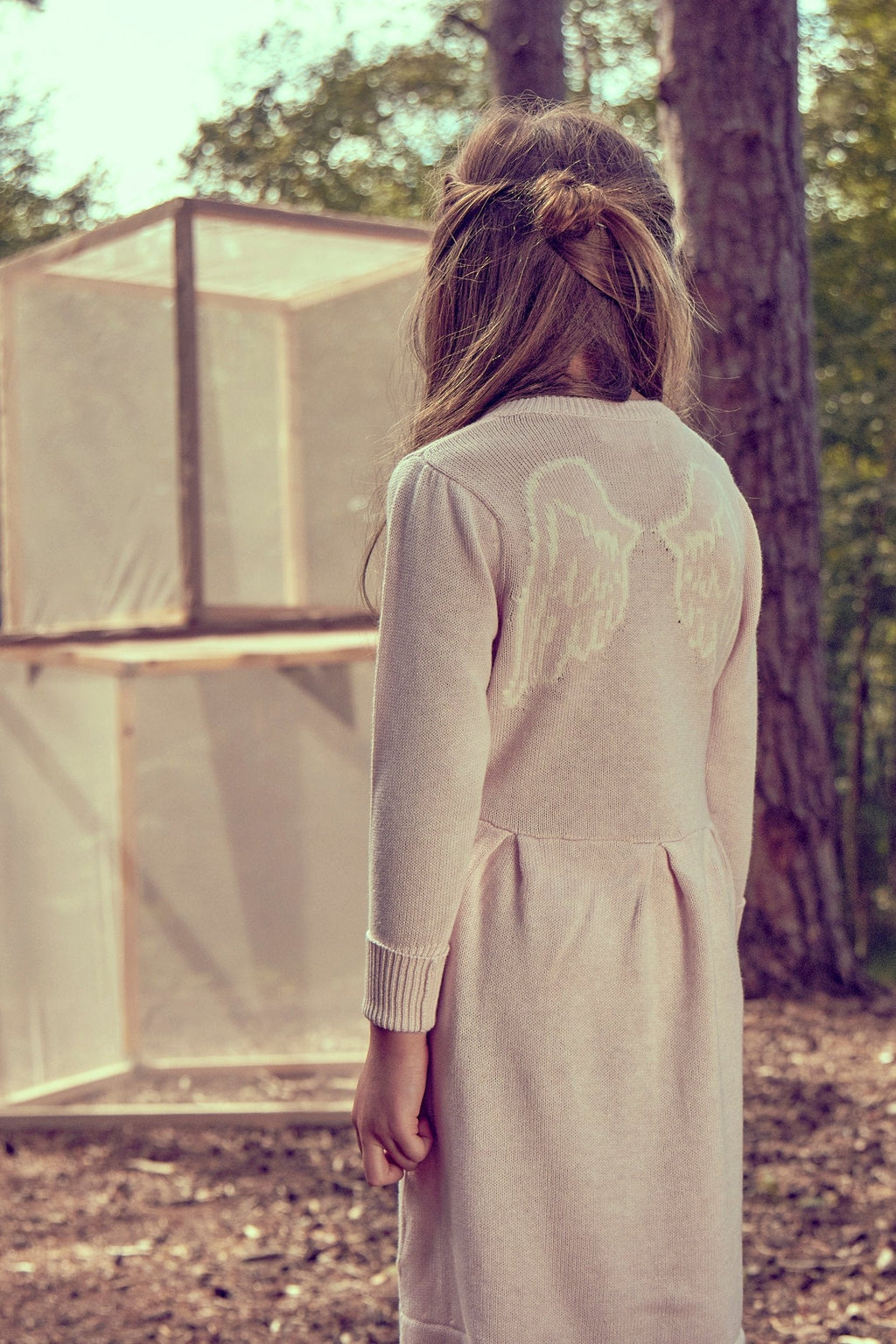 cute girls organic cotton angel dress