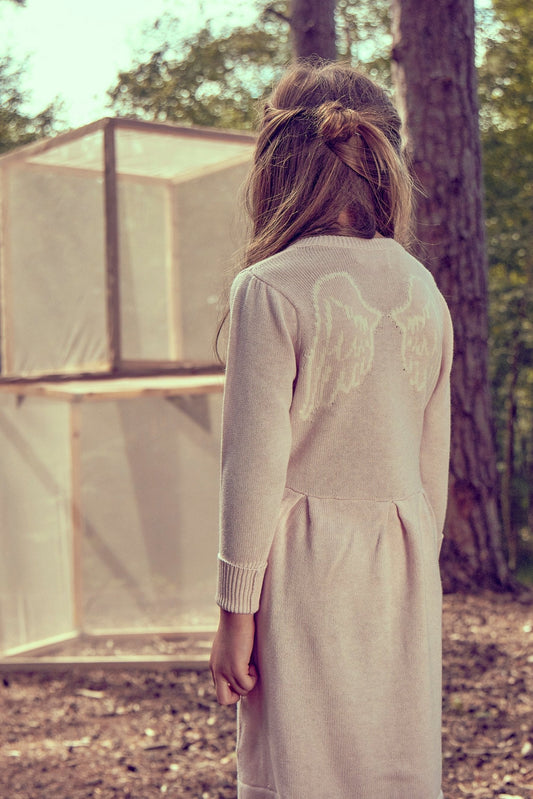 cute girls organic cotton angel dress